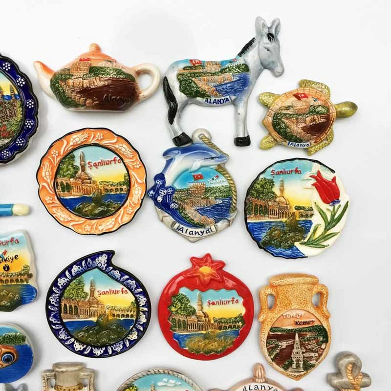 BABELEMI 3D Ceramic Turcia Istanbul Alanya Kemer Sanliurfa Magnet de frigider Suveniruri de călătorie Frigider Decor pentru casa