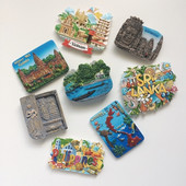 BABELEMI Filipíny Vietnam Laos Kambodža Srí Lanka Živicový magnet na chladničku Turistické suveníry 3D magnety na chladničku Nálepka Darčeky