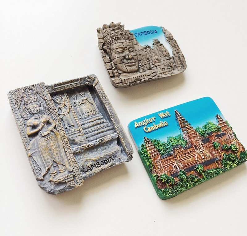 BABELEMI Filipíny Vietnam Laos Kambodža Srí Lanka Živicový magnet na chladničku Turistické suveníry 3D magnety na chladničku Nálepka Darčeky