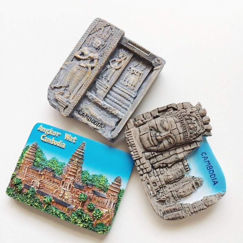 BABELEMI Filipíny Vietnam Laos Kambodža Srí Lanka Živicový magnet na chladničku Turistické suveníry 3D magnety na chladničku Nálepka Darčeky