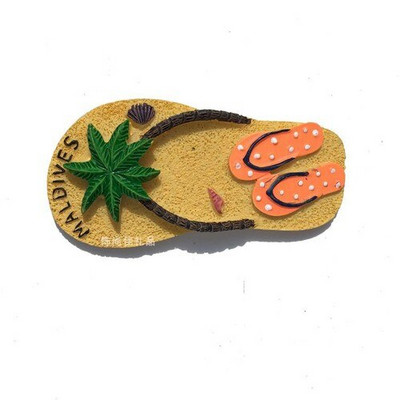 Dervos šaldytuvo magnetas Maldyvų Syrah stiliaus vandenyno kraštovaizdžio magnetinis lipdukas 3D trimatis dovanų papuošalų lipdukas