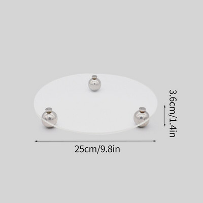 Ins akrilna ukrasna ladica prozirna ladica stolni tanjuri za odlaganje kozmetičkih izložbenih ladica stolni ukrasi posuda za nakit