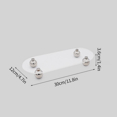 Ins akrilna ukrasna ladica prozirna ladica stolni tanjuri za odlaganje kozmetičkih izložbenih ladica stolni ukrasi posuda za nakit