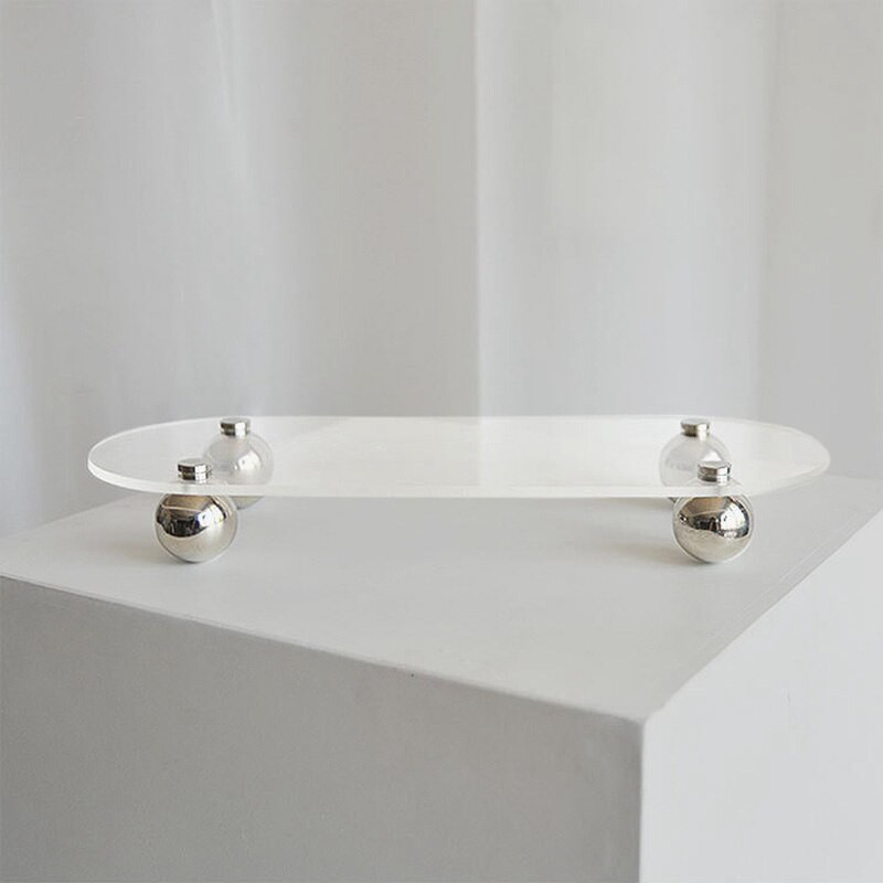 Ins akrilna ukrasna ladica prozirna ladica stolni tanjuri za odlaganje kozmetičkih izložbenih ladica stolni ukrasi posuda za nakit