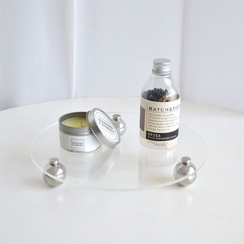 Ins akrilna ukrasna ladica prozirna ladica stolni tanjuri za odlaganje kozmetičkih izložbenih ladica stolni ukrasi posuda za nakit