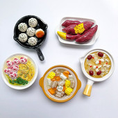 Rankų darbo dažytos saldžiųjų bulvių ir kukurūzų kiaulienos šonkauliukų sriuba 3D šaldytuvo magnetai turizmo suvenyrai šaldytuvo magnetiniai lipdukai