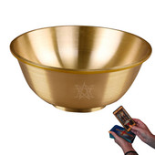 Bol de cupru Pentacul Triple Lună Bol pentru ofertă Bol budist pentru meditație Yoga Materiale pentru altar Arzător de tămâie Bol pentru pată