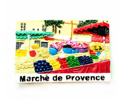 Ručno oslikana Francuska Provansa lavanda 3D magneti za hladnjak Turistički suveniri Magnetske naljepnice za hladnjake Uređenje doma