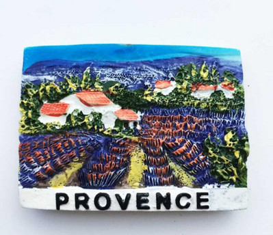 Ručno oslikana Francuska Provansa lavanda 3D magneti za hladnjak Turistički suveniri Magnetske naljepnice za hladnjake Uređenje doma