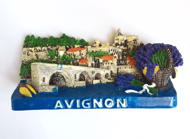 Ručno oslikana Francuska Provansa lavanda 3D magneti za hladnjak Turistički suveniri Magnetske naljepnice za hladnjake Uređenje doma