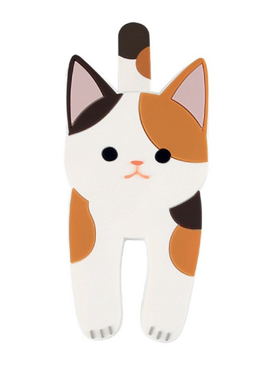 Roztomilé zábavné magnetické nálepky na chladničku s mačkou, viacúčelový magnet do kuchyne a kancelárie, magnetické háčiky na chladničku, 3D tvar mačky