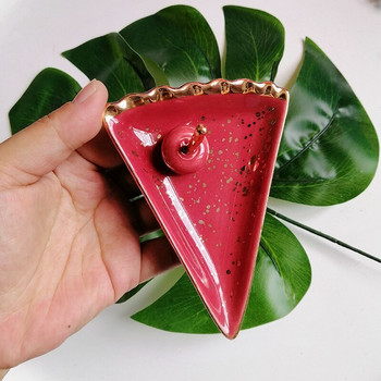 Σκανδιναβικό κεραμικό καρπούζι μήλο Μικρά κοσμήματα σκουλαρίκια κολιέ δαχτυλίδι Πιάτα αποθήκευσης Επιδόρπιο με φρούτα Διακοσμητικό μπολ