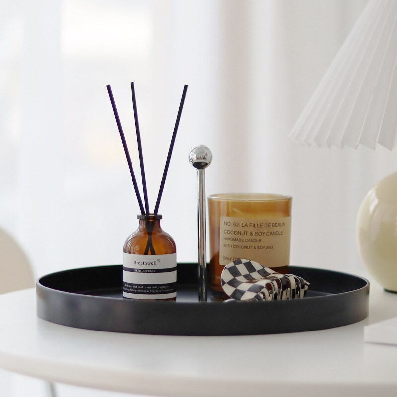 Nordic Cromat Tava Depozitare Portabila Depozitare Sufragerie Obiecte Mici Finisaj Desktop Decorat