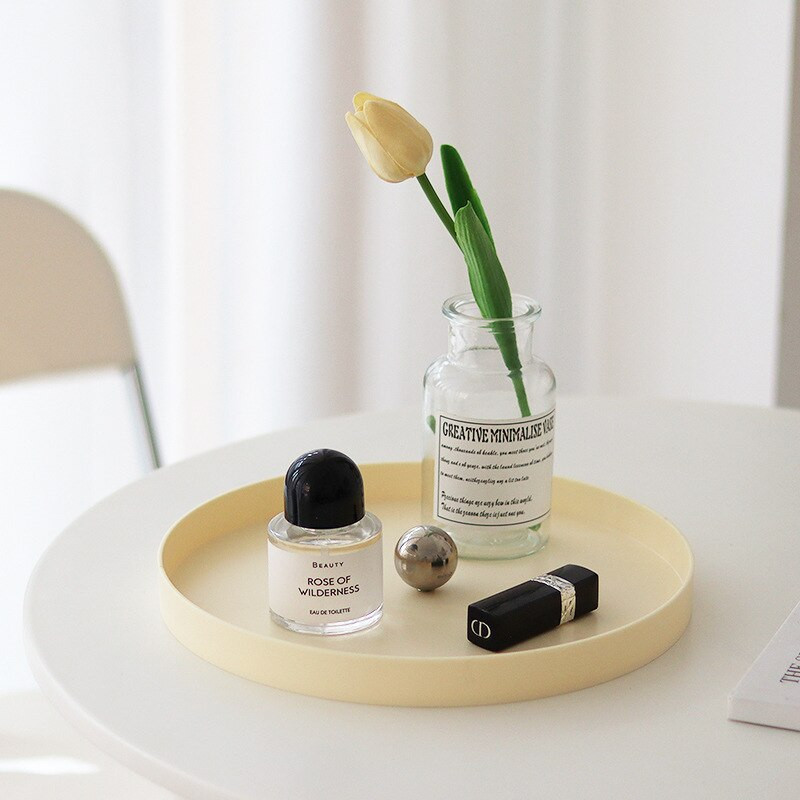 Nordic Cromat Tava Depozitare Portabila Depozitare Sufragerie Obiecte Mici Finisaj Desktop Decorat