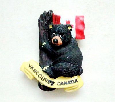 Mapa Kanady, Vancouveru, Lions Gate Bridge, javorový list, 3D magnety na chladničku, cestovné suveníry, magnetické nálepky na chladničku, bytové dekorácie