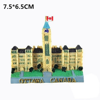 Mapa Kanady, Vancouveru, Lions Gate Bridge, javorový list, 3D magnety na chladničku, cestovné suveníry, magnetické nálepky na chladničku, bytové dekorácie