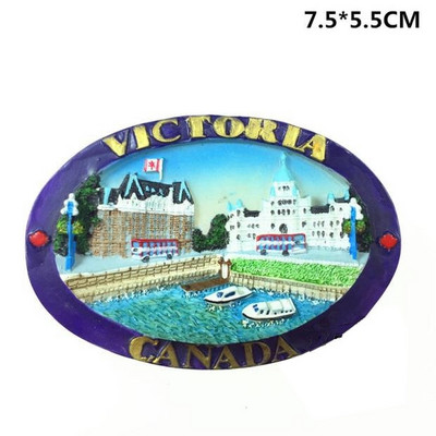 Mapa Kanady, Vancouveru, Lions Gate Bridge, javorový list, 3D magnety na chladničku, cestovné suveníry, magnetické nálepky na chladničku, bytové dekorácie