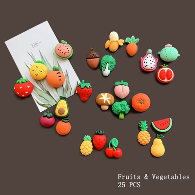 Animacinis filmas Puikūs vaisiai ir daržovės Šaldytuvo magnetai M pupelių šaldytuvo magnetas Magnetiniai lipdukai lentoje