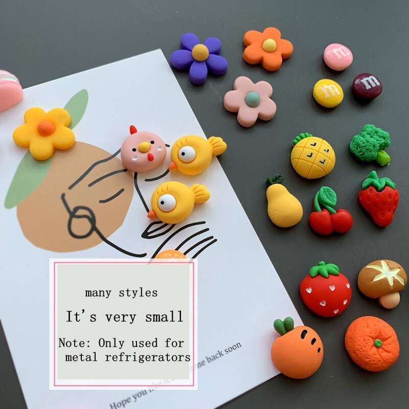 Animacinis filmas Puikūs vaisiai ir daržovės Šaldytuvo magnetai M pupelių šaldytuvo magnetas Magnetiniai lipdukai lentoje