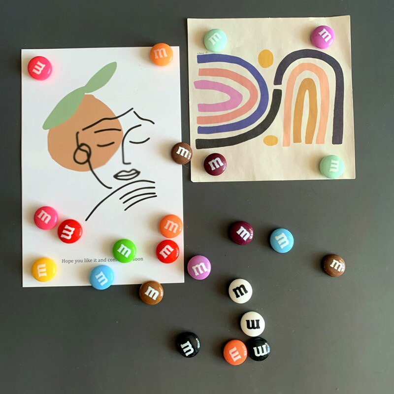 Animacinis filmas Puikūs vaisiai ir daržovės Šaldytuvo magnetai M pupelių šaldytuvo magnetas Magnetiniai lipdukai lentoje