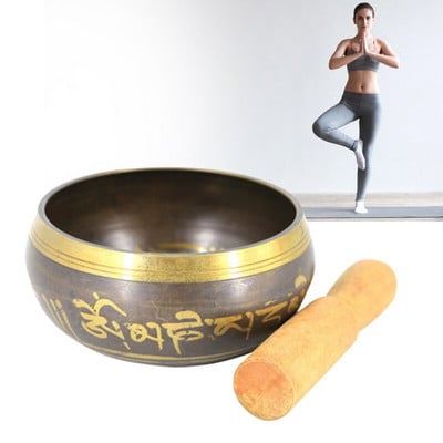 Buddha Singing Bowl-hand Hammered Engraved Bowls-tibetan Sound Bowl Μπολ διαλογισμού γιόγκα Χάλκινο μπολ Χειροποίητα μπολ ήχου του Βούδα