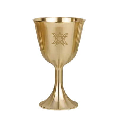 Κύπελλο Pentagram Chalice Chalice 3.1 Pentagram Wine Goblet Drinking Cup 3.1 Height Altar Chalice Triple Moon Goddess And