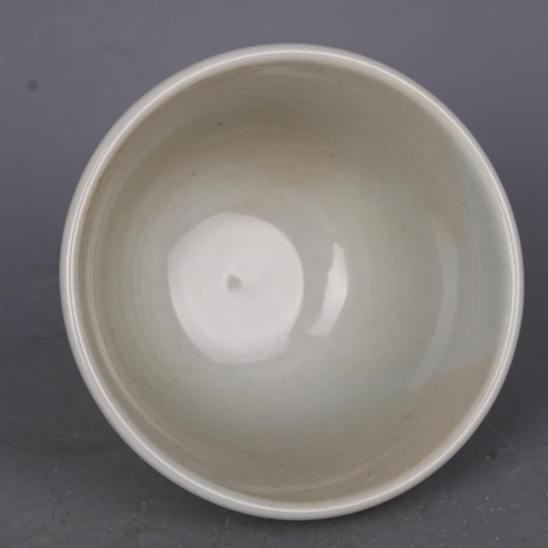 Čínsky starožitný porcelán Qing Guangxu s glazúrou, červený vzor dlhovekosti, malá šálka na čaj