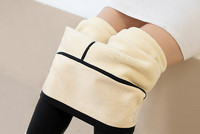 Moteriškos žieminės antblauzdžiai su pliušiniu pamušalu