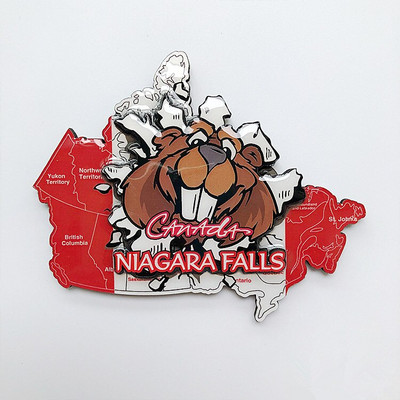 Uus käsitsi valmistatud maalitud Itaalia Rooma Kanada Island Puit 3D külmkapimagnetid turismi suveniirid külmkapp magnetkleebised kingitus