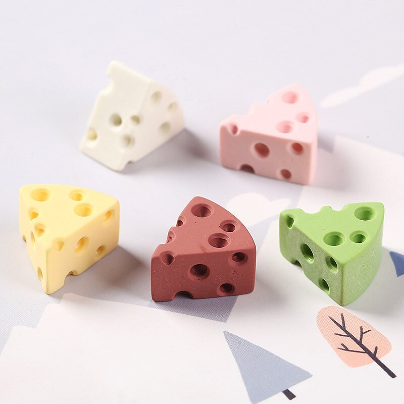 1 vnt maisto imitacijos žaislas trikampis sūrio pyragas dervos šaldytuvas pasta virtuvės įtaisas šaldytuvo magnetas namų dekoro dekoras