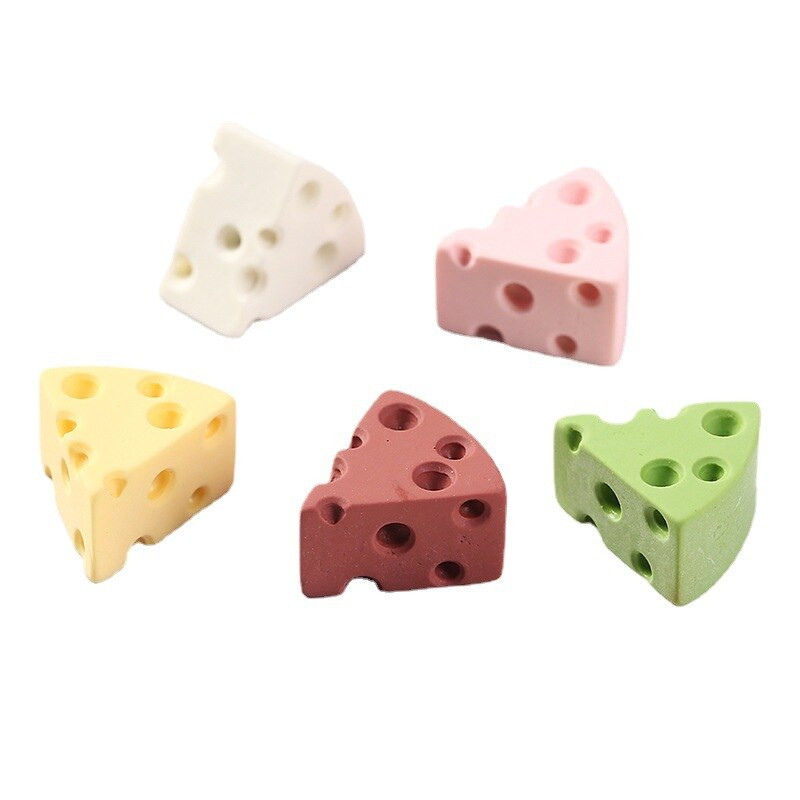 1 vnt maisto imitacijos žaislas trikampis sūrio pyragas dervos šaldytuvas pasta virtuvės įtaisas šaldytuvo magnetas namų dekoro dekoras