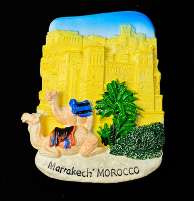 Nauji rankų darbo dažyti Maroko kupranugariai 3D šaldytuvo magnetai turizmo suvenyrai šaldytuvas magnetiniai lipdukai dovana