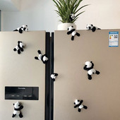 3 ks plyšová panda magnetická nálepka na chladničku nástenka a pripomienka kuchynská magnetická dekorácia chladničky príslušenstvo