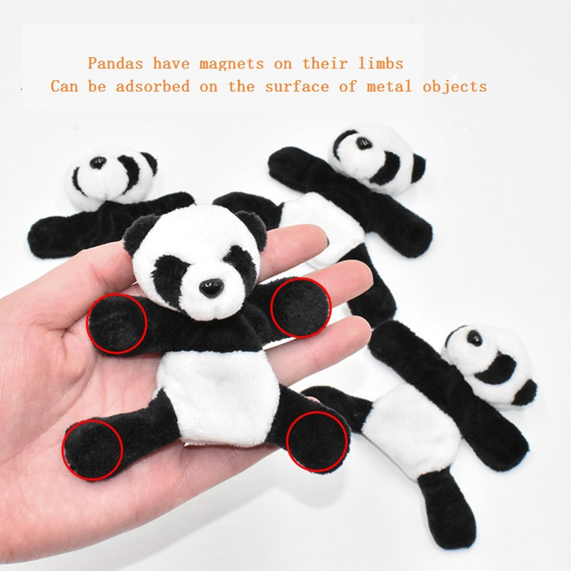 3 ks plyšová panda magnetická nálepka na chladničku nástenka a pripomienka kuchynská magnetická dekorácia chladničky príslušenstvo