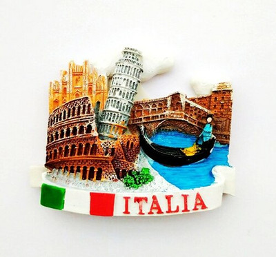 Rankų darbo dažytos gondolos Venecijoje, Italijoje 3D šaldytuvo magnetas kelionių suvenyrų šaldytuvas magnetiniai lipdukai namų dekoravimas