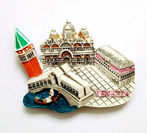 Rankų darbo dažytos gondolos Venecijoje, Italijoje 3D šaldytuvo magnetas kelionių suvenyrų šaldytuvas magnetiniai lipdukai namų dekoravimas