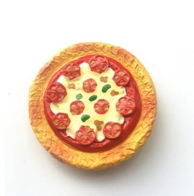 Ručne maľované 3D magnety na chladničku s ovocím a zeleninou, pizza, suveníry, magnetické nálepky na chladničku, darček