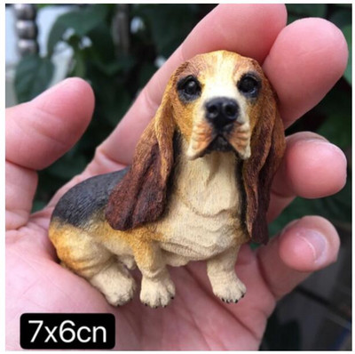 Ručne maľované roztomilé psíky, 3D magnety na chladničku, turistické suveníry, magnetické nálepky na chladničku, kolekcia...