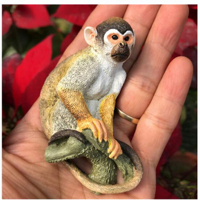 Nové ručne maľované 3D magnety na chladničku s opičou vetvou, turistické suveníry, magnetické nálepky na chladničku, bytové dekorácie, darček.