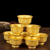 Opt simboluri de bun augur al lui Buddha Cupă cu apă Tibetană cu aprovizionare cu apă Cană budistă tantrică Bol cu apă Buddha