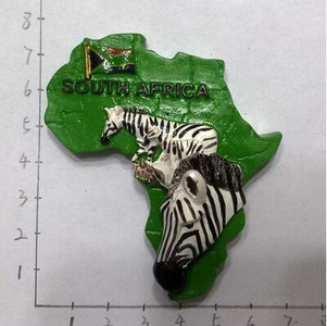 Dél-Afrikai Terület Állatsorozat 3D hűtőmágnesek Világturizmus Ajándéktárgyak Hűtőszekrény Mágneses matricák Otthoni dekoráció