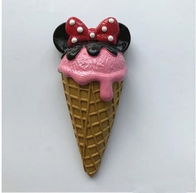 Rankų darbo dažyti braškių pieno šokoladiniai ledai 3D šaldytuvo magnetai turizmo suvenyrai šaldytuvas magnetiniai lipdukai dovana