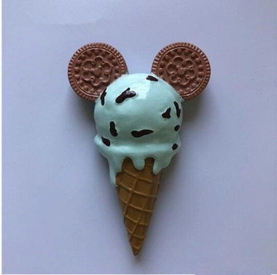 Rankų darbo dažyti braškių pieno šokoladiniai ledai 3D šaldytuvo magnetai turizmo suvenyrai šaldytuvas magnetiniai lipdukai dovana