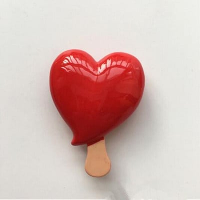 Rankų darbo dažyti braškių pieno šokoladiniai ledai 3D šaldytuvo magnetai turizmo suvenyrai šaldytuvas magnetiniai lipdukai dovana