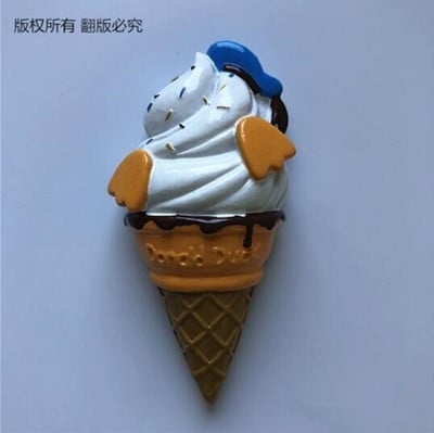 Rankų darbo dažyti braškių pieno šokoladiniai ledai 3D šaldytuvo magnetai turizmo suvenyrai šaldytuvas magnetiniai lipdukai dovana