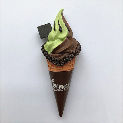 Rankų darbo dažyti braškių pieno šokoladiniai ledai 3D šaldytuvo magnetai turizmo suvenyrai šaldytuvas magnetiniai lipdukai dovana