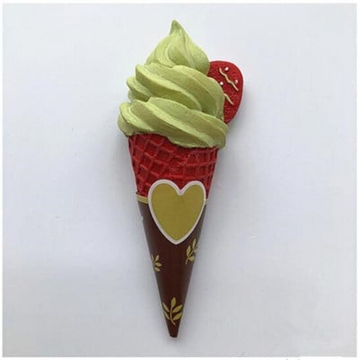 Rankų darbo dažyti braškių pieno šokoladiniai ledai 3D šaldytuvo magnetai turizmo suvenyrai šaldytuvas magnetiniai lipdukai dovana