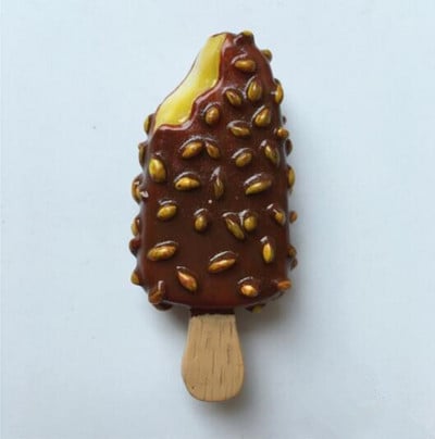 Rankų darbo dažyti braškių pieno šokoladiniai ledai 3D šaldytuvo magnetai turizmo suvenyrai šaldytuvas magnetiniai lipdukai dovana