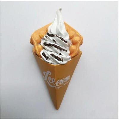 Rankų darbo dažyti braškių pieno šokoladiniai ledai 3D šaldytuvo magnetai turizmo suvenyrai šaldytuvas magnetiniai lipdukai dovana