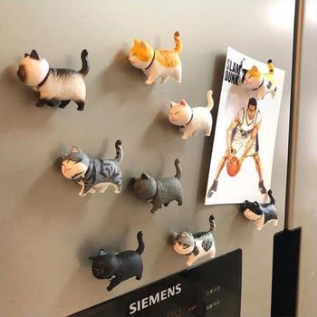 Ψυγείο Magnet Cute Cat Series Refrigerator Magnet 3D Cat Magnet Διακόσμηση σπιτιού Δημιουργικό δώρο Ζώο Ψυγείο Αυτοκόλλητο